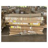 8ft Butcher Block, 2-24in Louvered Door Panels,