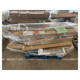 Denali Gray Patio Sofa Set, Rugs, Reed Fencing,