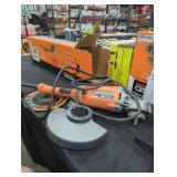Ridgid 7" twist handle angle grinder corded