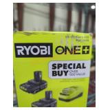 Ryobi 18v 4 ah and 2 ah lithium starter kit