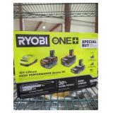 Ryobi 18v lithium high performance starter kit