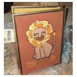 Leo and Virgo Hand Embroidery Art