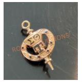 10k Stamped Fraternity Pin