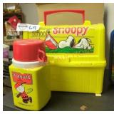 Vintage Snoopy Plastic Lunchbox & Thermos