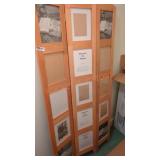 Room Divide with Picture Frames