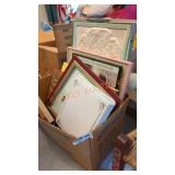 Picture Frame & Art Box Lot