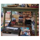 L 28" W 22" H 23" Green Wood Table