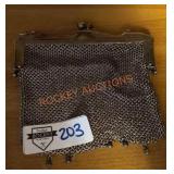 Antique Art Deco Metal Mesh Evening Bag