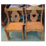 2 Vintage Wood Kid