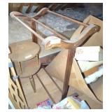 Vintage Wood Blanket Rack