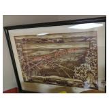 Battle of Gettysburg Framed Illustration