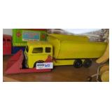 Vintage Painted Metal Truck Toy
