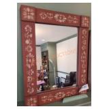 Painted Wood Frame Mirror