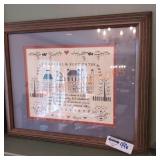 Framed Home Paper Cutout