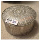 Ornate Metal Trinket Box