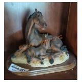 Horse and Foal Statue