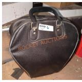 Vintage Bowling Ball Bag with Ball