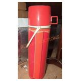 Vintage Red Thermos