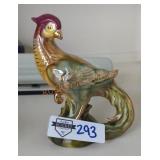 Gold Trim Porcelain Peasant Statue