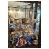Misc Dishes Cabinet Lot