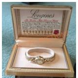 "10k gold filled" Stamped Longines Watch