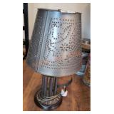 Pierced Metal Table Lamp