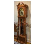 Vintage Sun & Moon Grandfather Clock