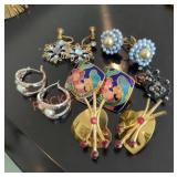 6 Vintage Pairs of Earrings