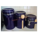 Blue Canister Set