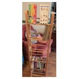 Standing Rack of VHS Tapes