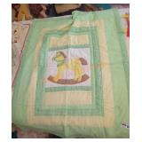 Small Rocking Horse Baby Quilt