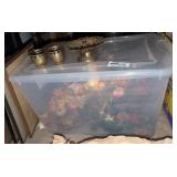 Faux Flowers Tote Lot