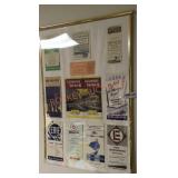 Framed Railroad Pamphlet Collection