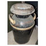 Large Vintage Metal Milk Can