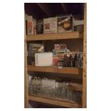 Large Canning & Kitchen Shelf Lot