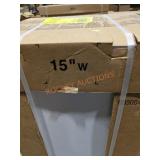 15" White Wall Cabinet