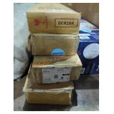 4 boxes of mini blinds different sizes