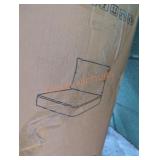 1 beige seat and back cushion