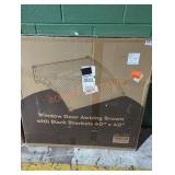 Window door awning brown 40" x 40"