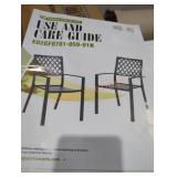 Outdoor metal chairs