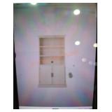 Royce 72" off white modular 3 shelf bookcase