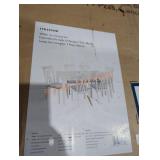 White 7 PC dining set