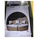 Outsinny 4 Pc Round Rattan Sofa