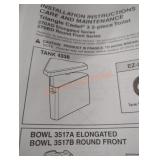 American Standard triangle toilet bowl