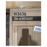 36" Unfinished Wall Shaker Cabinet