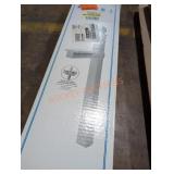 White plastic mailbox post