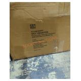 Round coffee table with hammered gold finish base