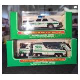 Miniature Hess Patrol Car & Racer Transporter
