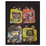 NASCAR Die Cast Cars w Hoods - Qty 4