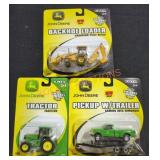 Ertl John Deere Die Cast Replicas - Qty 3